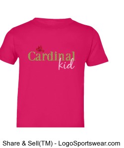 Cardinal Preschool -- Cardinal Kid T-Shirt -- Polka Dots Design Zoom