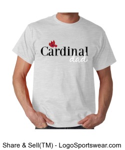 Cardinal Preschool -- Cardinal DAD T-Shirt Design Zoom
