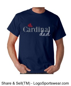 Cardinal Preschool -- Cardinal DAD T-Shirt Design Zoom